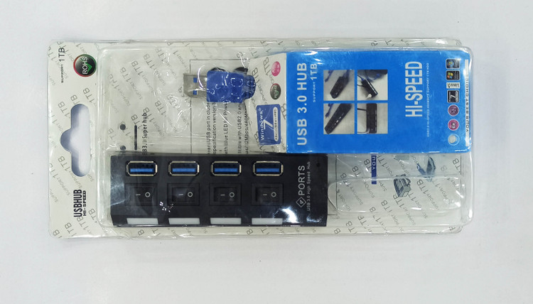 هاب 4 پورت USB 3.0 پورتز مدل HI-SPEED