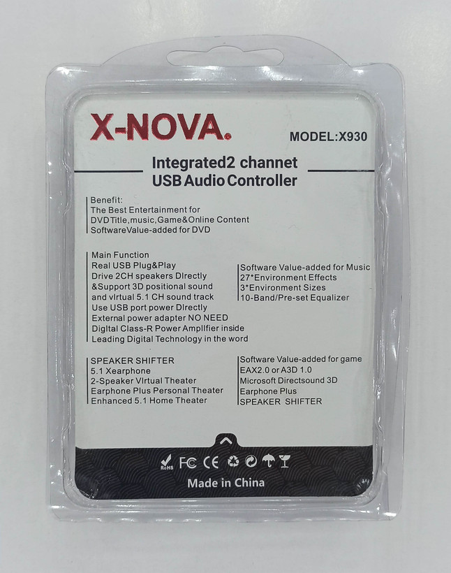 کارت صدا اکسترنال NOVA X930