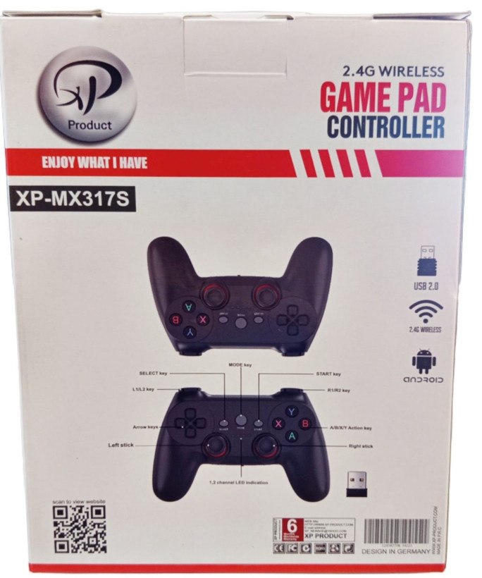 دسته بازی بی سیم دوبل شوکدار XP-Product XP-MX317S