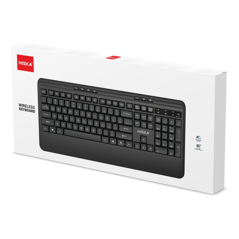 کیبورد بی سیم هیسکا مدل HISKA wireless keyboard HX-KE210