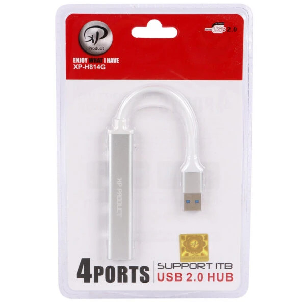 هاب 4 پورت USB2.0 ایکس پی پروداکت مدل H814