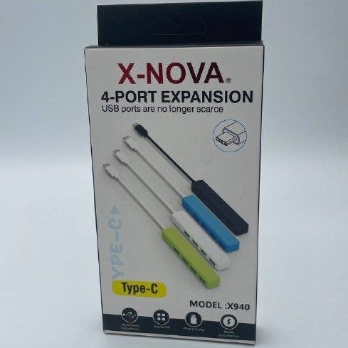 هاب TYPE-C ایکس‌نووا مدل X940 چهار پورت USB 3.0